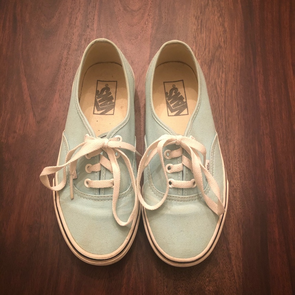 light blue authentic vans